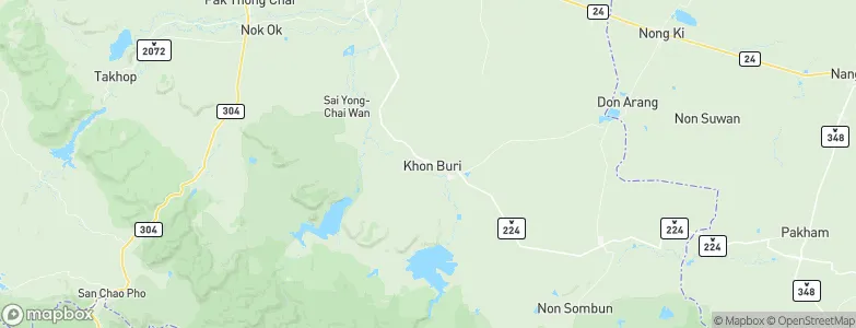 Khon Buri, Thailand Map