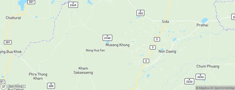 Khong, Thailand Map