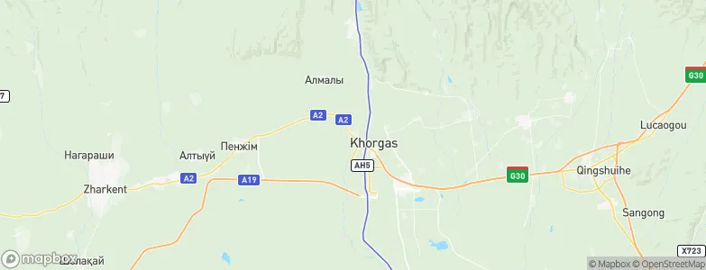 Khorgos, Kazakhstan Map