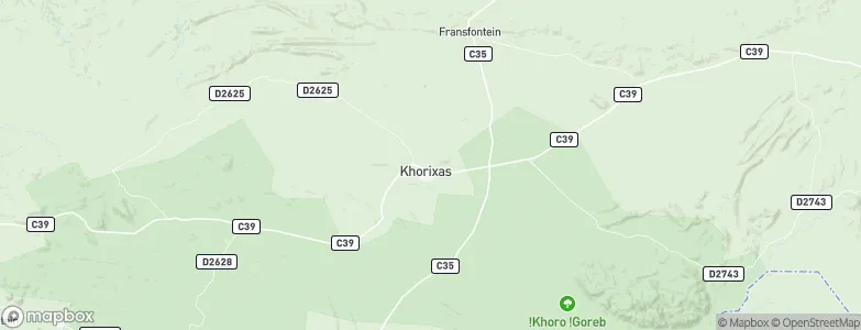 Khorixas, Namibia Map