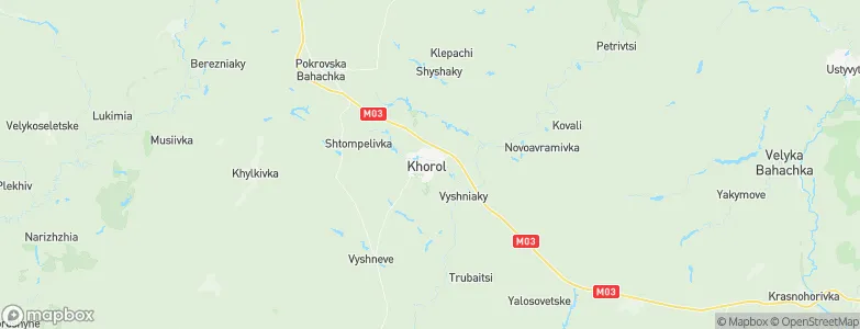 Khorol, Ukraine Map