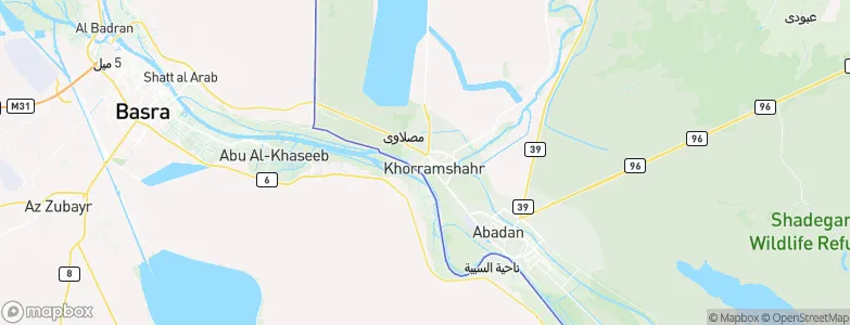 Khorramshahr, Iran Map