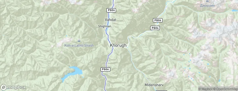 Khorugh, Tajikistan Map