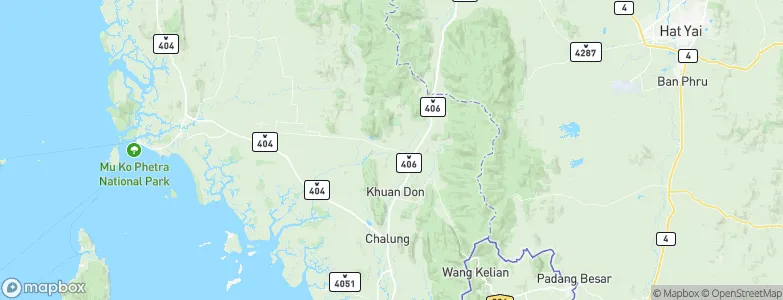 Khuan Kalong, Thailand Map