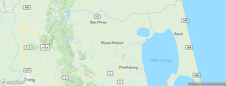 Khuan Khanun, Thailand Map