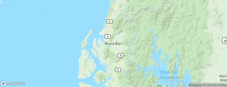 Khura Buri, Thailand Map