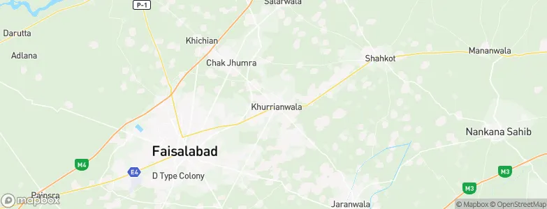 Khurrianwala, Pakistan Map
