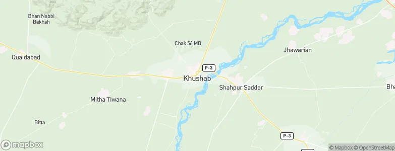 Khushāb, Pakistan Map
