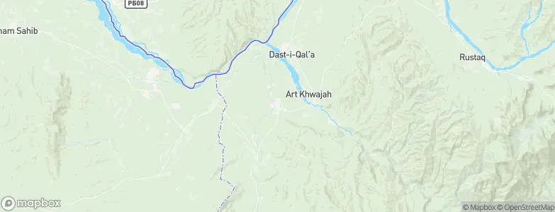 Khwājah Ghār, Afghanistan Map