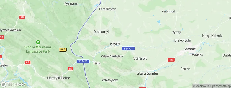 Khyriv, Ukraine Map