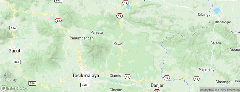 Kiaralawang, Indonesia Map