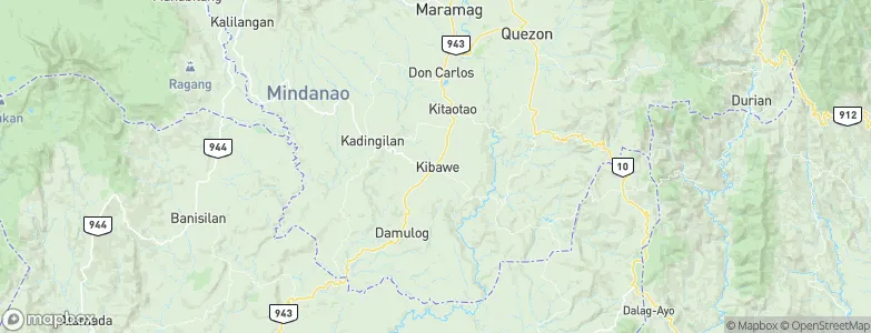 Kibawe, Philippines Map