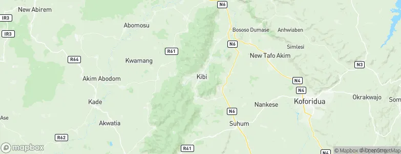 Kibi, Ghana Map