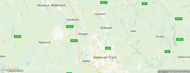 Kidsgrove, United Kingdom Map