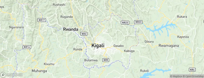 Kigali, Rwanda Map