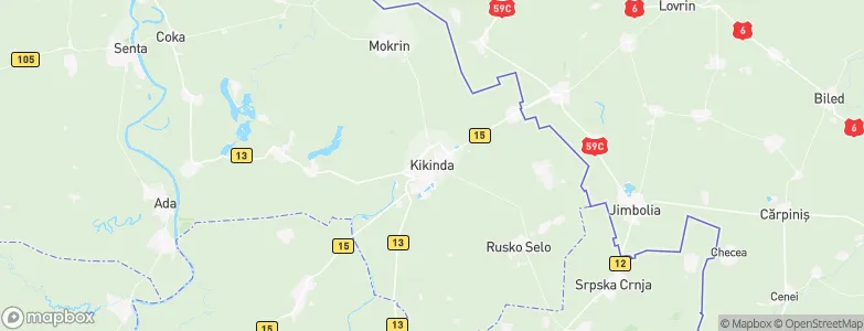 Kikinda, Serbia Map