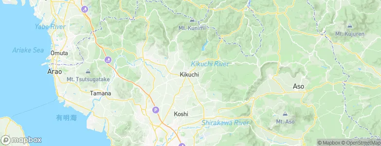 Kikuchi, Japan Map
