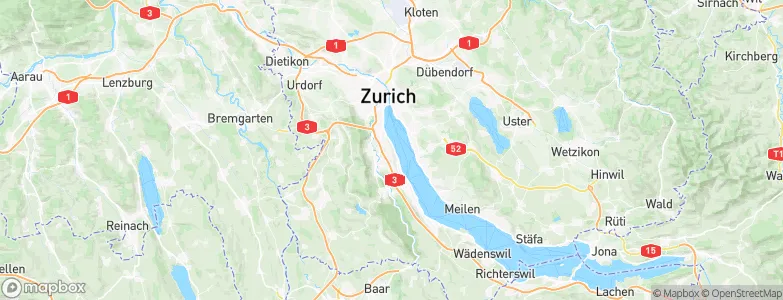Kilchberg, Switzerland Map