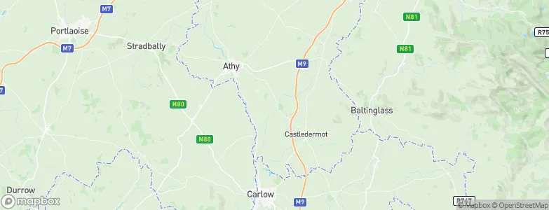 Kilkea, Ireland Map