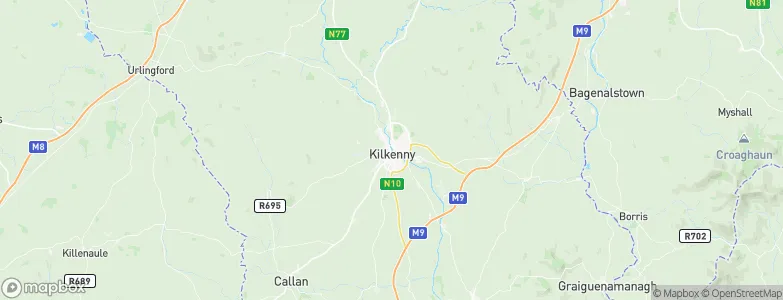 Kilkenny, Ireland Map