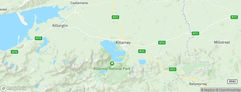 Killarney, Ireland Map