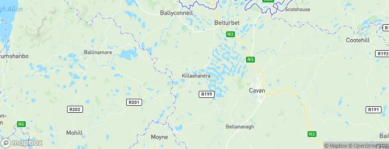 Killashandra, Ireland Map