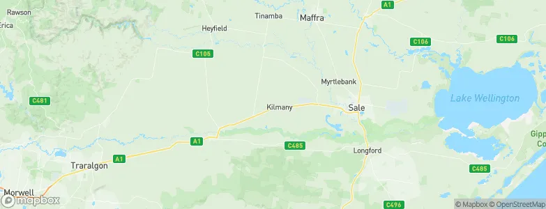 Kilmany, Australia Map