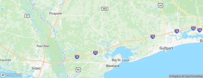 Kiln, United States Map