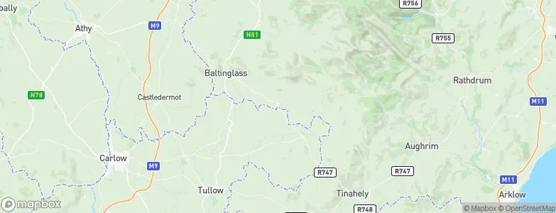 Kiltegan, Ireland Map