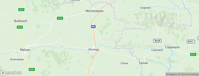 Kilworth, Ireland Map