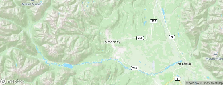 Kimberley, Canada Map