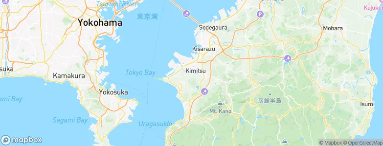 Kimitsu, Japan Map