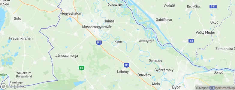 Kimle, Hungary Map
