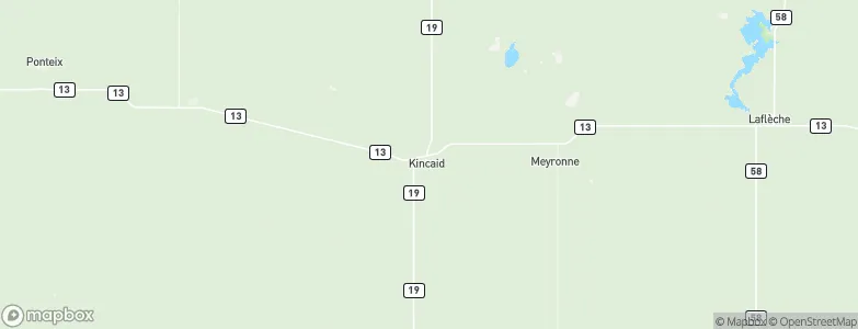 Kincaid, Canada Map