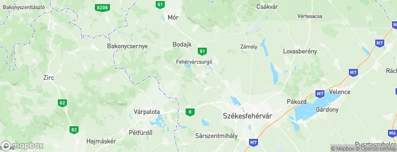 Kincsesbánya, Hungary Map