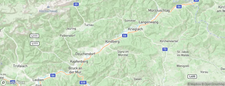 Kindberg, Austria Map