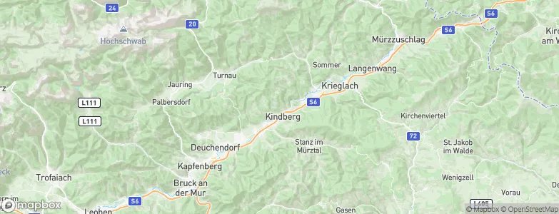 Kindberg, Austria Map