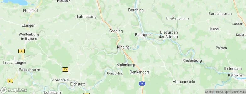 Kinding, Germany Map