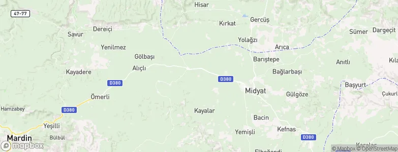 Kindirip, Turkey Map