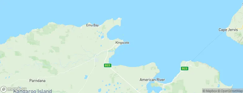 Kingscote, Australia Map