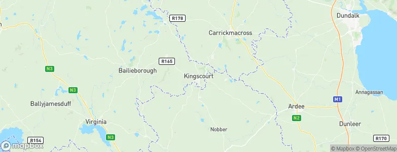 Kingscourt, Ireland Map