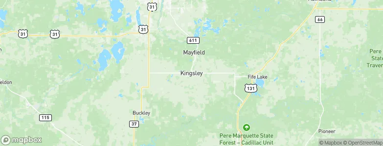 Kingsley, United States Map