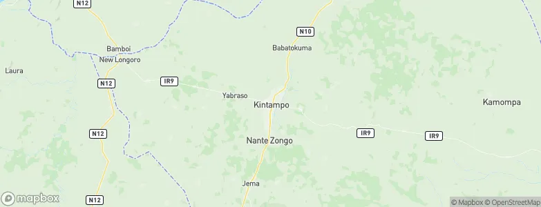 Kintampo, Ghana Map