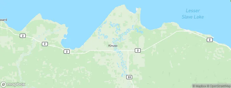 Kinuso, Canada Map