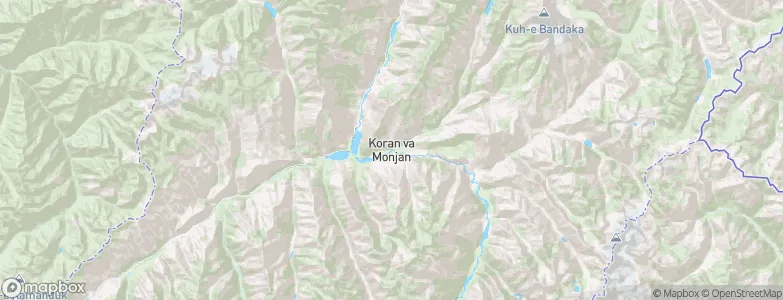 Kiran wa Munjan, Afghanistan Map
