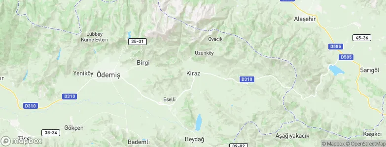 Kiraz, Turkey Map