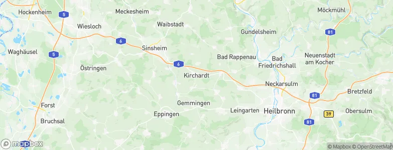 Kirchardt, Germany Map