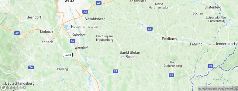 Kirchbach in Steiermark, Austria Map