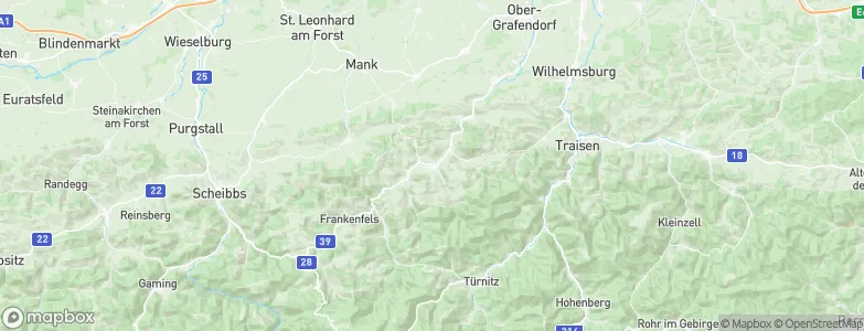 Kirchberg an der Pielach, Austria Map