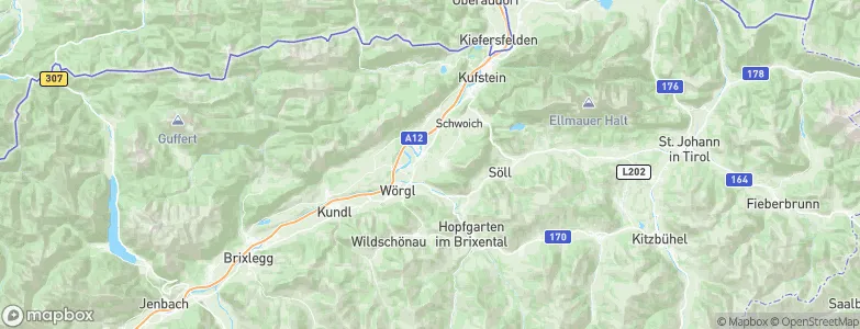 Kirchbichl, Austria Map